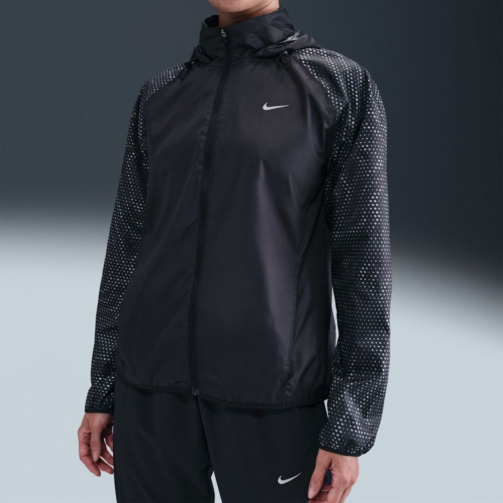 NWT Nike Tempo Flash Repel Black & Silver Running Jacket Women's X-Small
